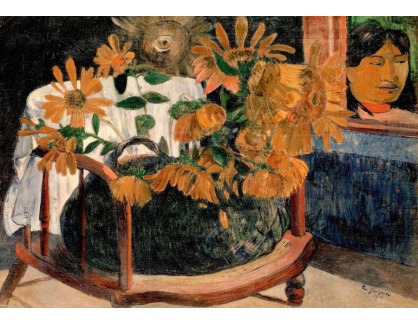 VPG 20 Paul Gauguin - Zátiši se slunečnicemi na křesle