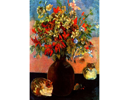 R9-23 Paul Gauguin - Květiny a kočky