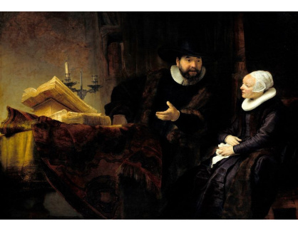 VR4-34 Rembrandt - Kazatel Anslo a jeho manželka