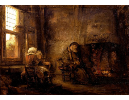 VR4-44 Rembrandt - Tobit a jeho manželka