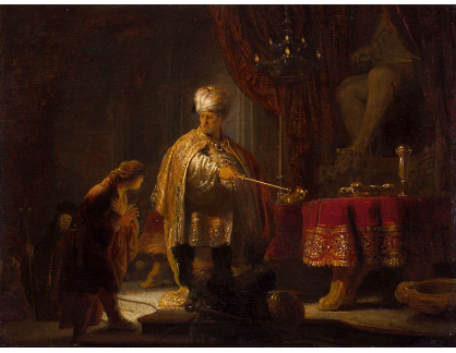VR4-52 Rembrandt van Rijn - Daniel a Cyrus před Idolem Belem