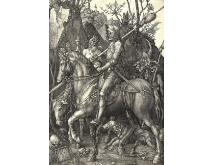 R12-152 Albrecht Dürer - Rytíř, smrt a ďábel