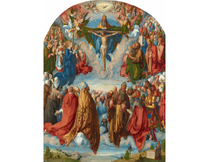 VR12-27 Albrecht Dürer - Klanění nejsvětější trojici