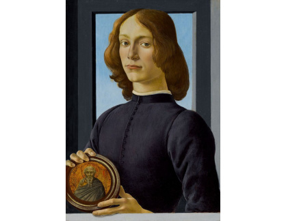 R17-2 Sandro Botticelli - Portrét mladého muže