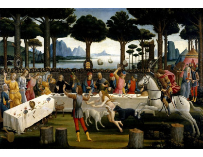 R17-84 Sandro Botticelli - Příběh Nastagio degli Onesti III