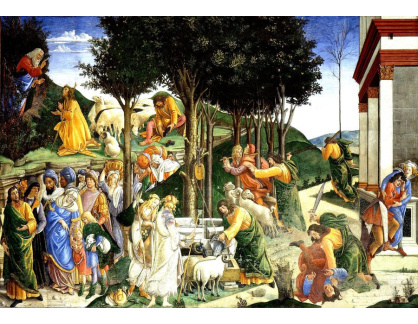 VR17-2 Sandro Botticelli - Události v životě Mojžíše