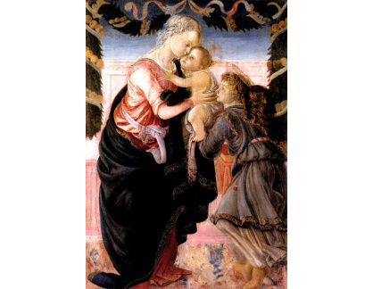 VR17-21 Sandro Botticelli - Madonna a dítě s andělem