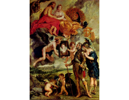 VRU38 Peter Paul Rubens - Jiří dostává portrét Marie de Medici