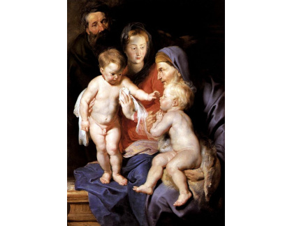 VRU84 Peter Paul Rubens - Svatá rodina se svatou Alžbětou a Janem Křtitelem