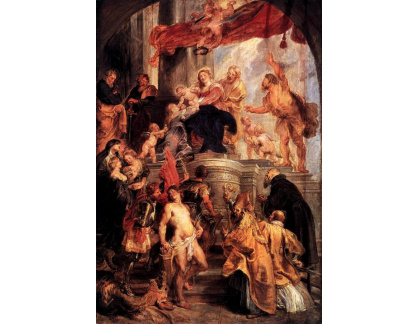 VRU94 Peter Paul Rubens - Madonna s dítětem na trůnu se svatými