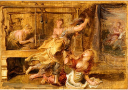 VRU157 Peter Paul Rubens - Pallas a Arachne