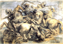 VRU156 Peter Paul Rubens - Bitva o vlajku během bitvy o Anghiari