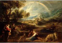 VRU160 Peter Paul Rubens - Pastorační krajina s duhou