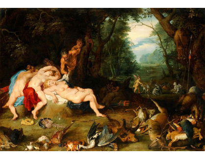 VRU185 Peter Paul Rubens a Jan Brueghel - Diana a nymfy v krajině
