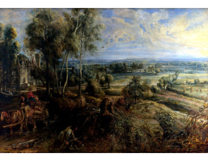 VRU193 Peter Paul Rubens - Pohled na Het Steen v časných ranních hodinách