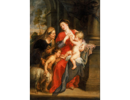 VRU228 Peter Paul Rubens - Madonna a dítě se svatou Elžbětou a Janem Křtitelem