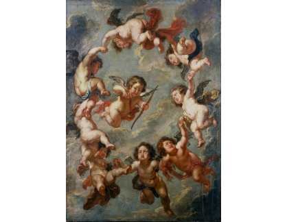 VRU232 Peter Paul Rubens - Andělé na stropní dekoraci