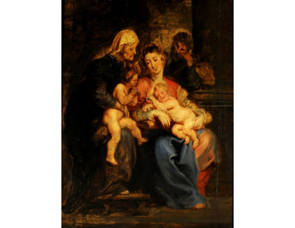 VRU248 Peter Paul Rubens - Svatá rodina se svatou Alžbětou a svatým Janem