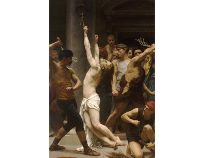 R15-142 Adolph William Bouguereau - Bičování Krista