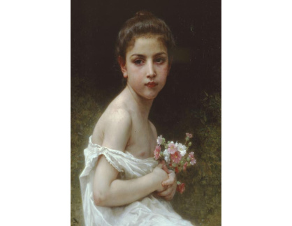 R15-127 Adolph William Bouguereau - Děvče s kyticí