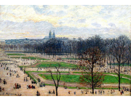 VCP-69 Camille Pissarro - Zahrada Tuileries v zimním odpoledni