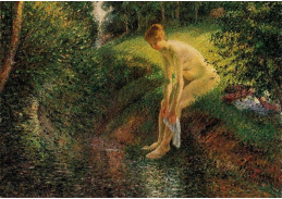 VCP-111 Camille Pissarro - Žena myjící si v potoku nohy