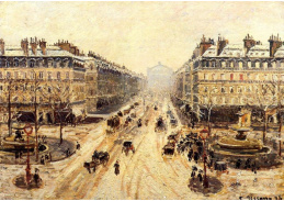 VCP-107 Camille Pissarro - Avenue de l Opera, sněžení
