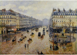 VCP-109 Camille Pissarro - Avenue de l Opera, déšť