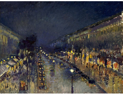 VCP-224 Camille Pissarro - Boulevard Montmartre v noci