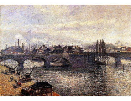 VCP-265 Camille Pissarro - Pont Corneille v Rouen, ráno