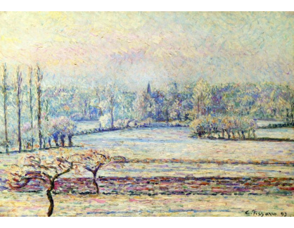 VCP-287 Camille Pissarro - Pohled na Bazincourt, zimní ráno