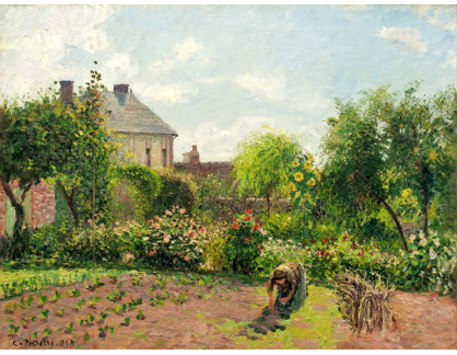 VCP-354 Camille Pissarro - Malířova zahrada u Eragny