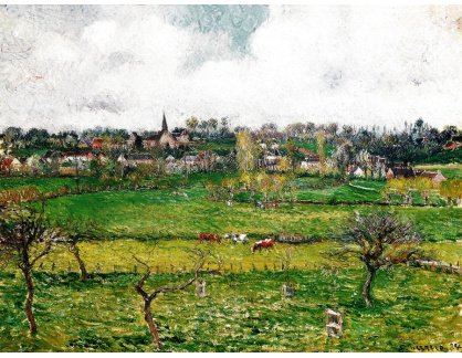 VCP-369 Camille Pissarro - Pohled na Bazincourt