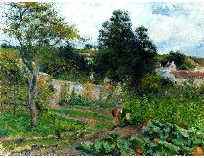 VCP-418 Camille Pissarro - Zeleninová zahrada u Hermitage