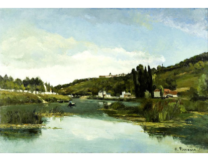 VCP-450 Camille Pissarro - Na řece Marně v Chennevieres