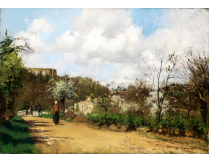 VCP-455 Camille Pissarro - Pohled na Louveciennes
