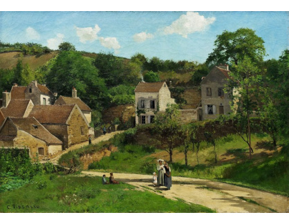 VCP-457 Camille Pissarro - Pohled na Hermitage v Pontoise