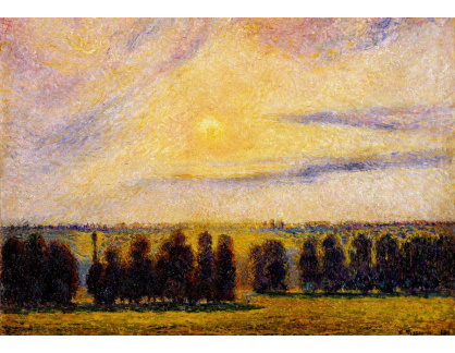 VCP-466 Camille Pissarro - Západ slunce v Eragny