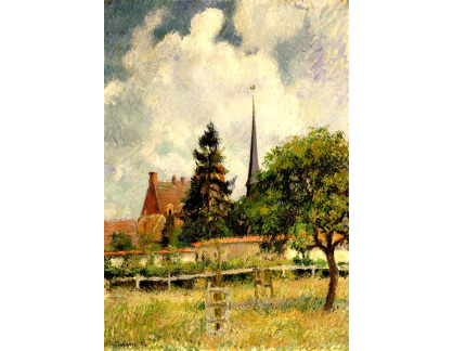 VCP-478 Camille Pissarro - Kostel v Eragny