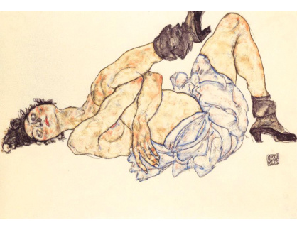 VES 25 Egon Schiele - Ležící akt
