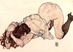 VES 233 Egon Schiele - Klečící dívka