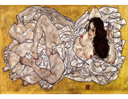 VES 236 Egon Schiele - Ležící žena