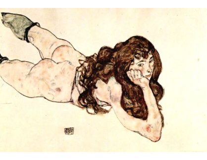 VES 237 Egon Schiele - Ležící akt