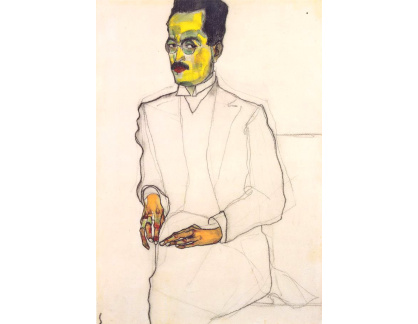 VES 122 Egon Schiele - Portrét gentlemana