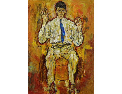 VES 216 Egon Schiele - Portrét Alberta Paris von Gütersloh