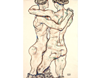 VES 254 Egon Schiele - Nahé dívky v objetí