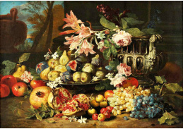 BRG-02 Abraham Brueghel - Zátiší s ovocem a květinami