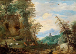 BRG-07 Jan Brueghel a Joos de Momper - Hornatá krajina s jeleny