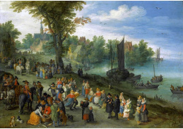 BRG-226 Jan Brueghel - Lidé tančí na břehu řeky