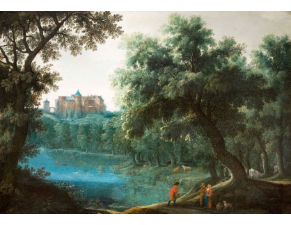 BRG-57 Jan Brueghel - Lesnatá krajina s výhledem na hrad